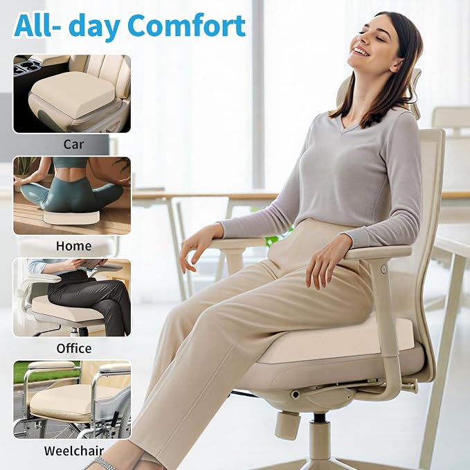 TranquilRelax XLarge Seat Cushion, Memory Foam Cushion - Image 4