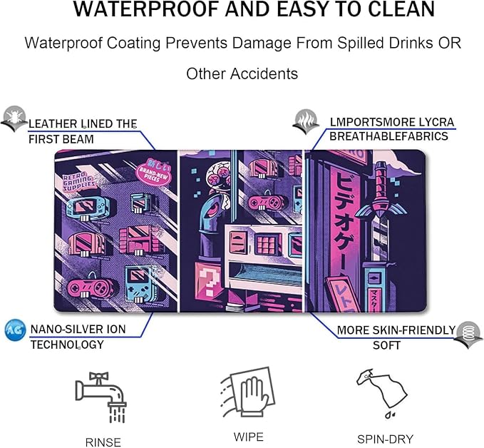 Japanese Comic Desk Mat Large Office Desk Pad, Gaming Mouse Pad, Big Mousepad - Image 5
