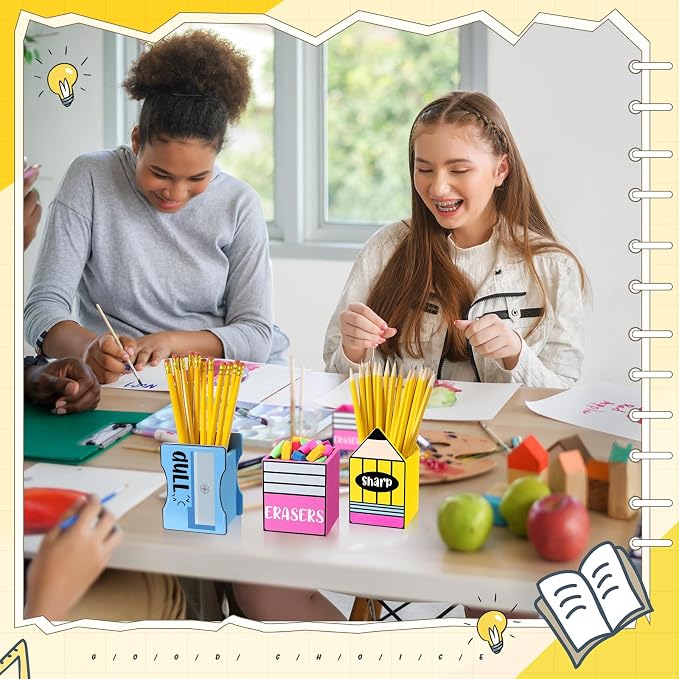 Gilprop 3 Pcs Back to School Sharp and Dull Pencil Holder - Image 6