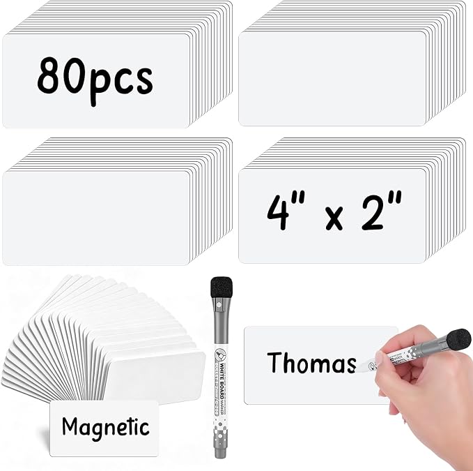 Meetory 80 Pack Magnetic Labels by Meetory