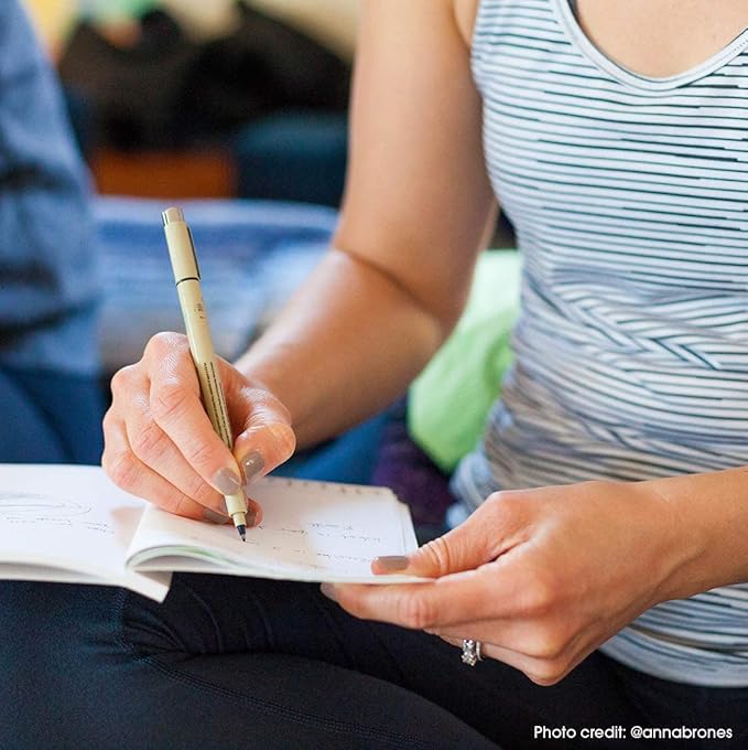 SAKURA Pigma Micron Fineliner Pens - Archival Black Ink Pens - for Writing, Drawing, or Journaling - Assorted Point Sizes - 10 Pack-DeskLoop Office