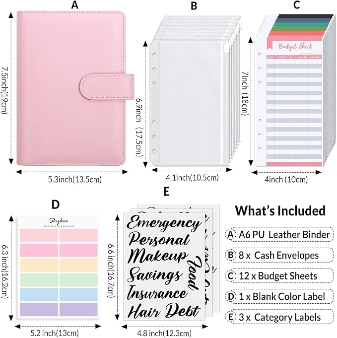SKYDUE Budget Binder, Money Saving Binder - Image 2