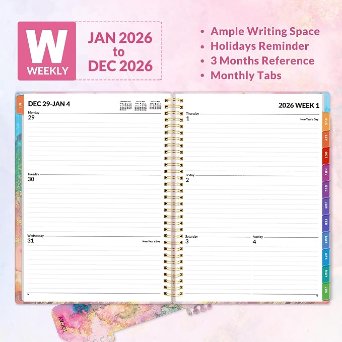 SUNEE 2026 Weekly and Monthly Planner - Image 3