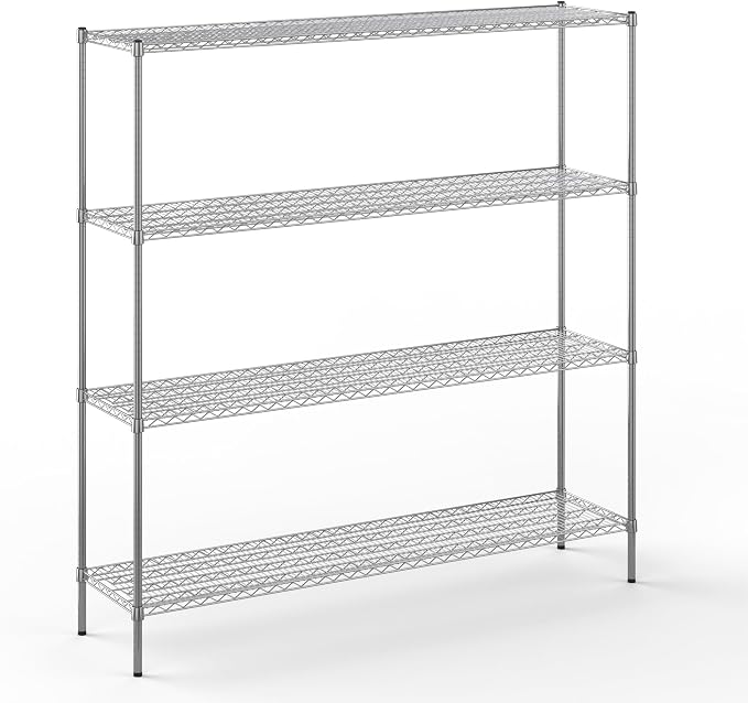 Regal Altair 18" Deep x 72" Wide x 74" Height Wire Shelving Kit | 4-Tier | NSF by Regal+Altair