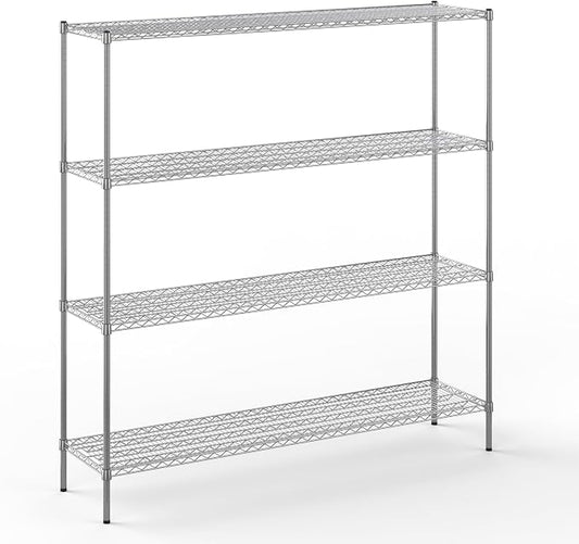Regal Altair 18" Deep x 72" Wide x 74" Height Wire Shelving Kit | 4-Tier | NSF by Regal+Altair