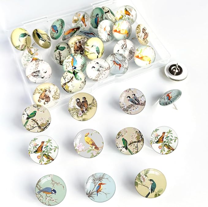 24Pcs Bird Decorative Pins and Tacks, Thumb Tacks - Image 7