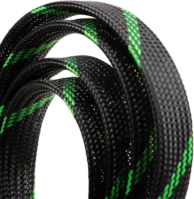 25ft PET Expandable Braided Cable Sleeve 1/3inch Pet Braided Cable Sleeve - Image 2