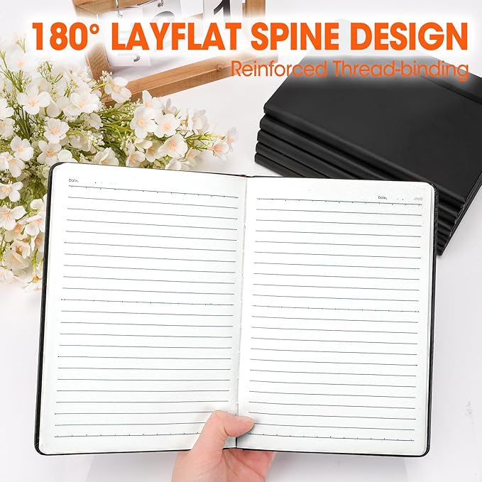 24 Pack Lined Journal Notebook for Work, 200 Pages, Medium 5.5 in x 8.3 in - Image 5
