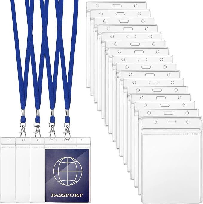 Patelai 50 Pcs 4 x 5.5 Inch Clear Passport Holders by Patelai