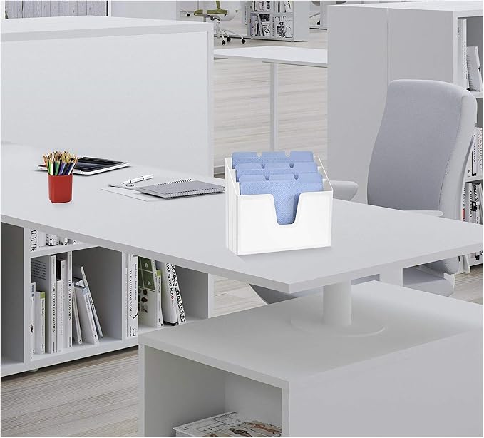 Acrimet Horizontal Triple File Folder Holder Organizer, Open Top Desktop - Image 6
