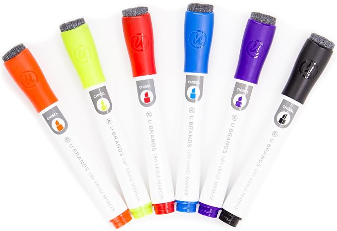 U Brands Fine Tip Dry Erase Markers by UBrands