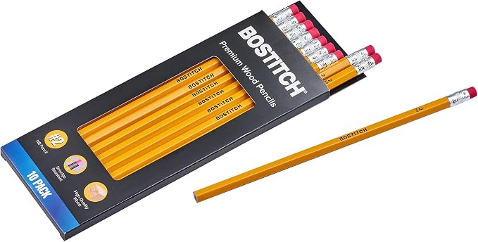 Bostitch Premium #2 Pencils, Premium Wood, Unsharpened, HB Graphite - Image 3