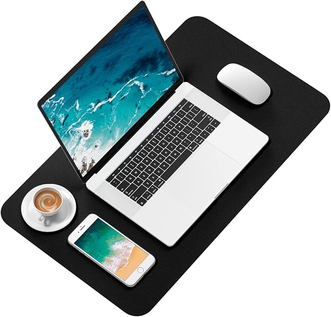 Hsurbtra Desk Pad, 23.6" x 13.8" PU Leather Desk Mat, M Extended Mouse Pad - Image 2