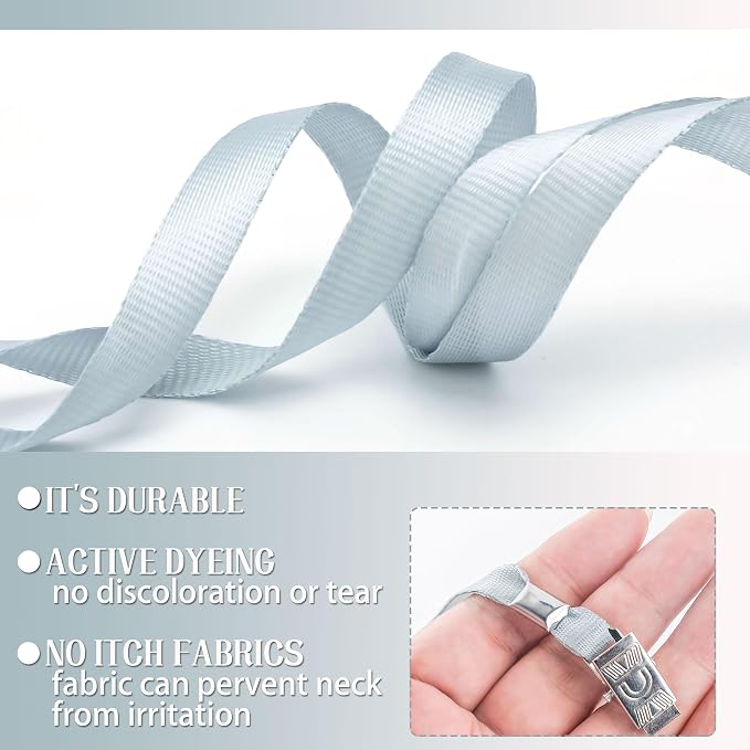 LOCONHA 100 Pack Grey lanyards Lanyards - Image 4