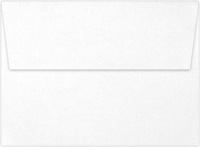 LUXPaper A7 Invitation Envelopes | Peel & Press | 5 1/4" x 7 1/4" | White Linen - Image 2