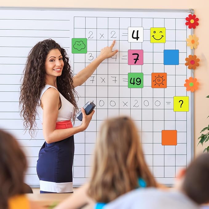 Reusable Magnetic Sticky Notes, Dry Erase Magnets Magnetic Labels, Bright - Image 6
