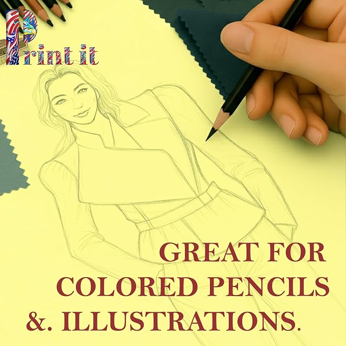 Print It - Vellum Bristol Colored Cardstock Cover Paper, 67 Lb, 8.5" X 11” - Image 4