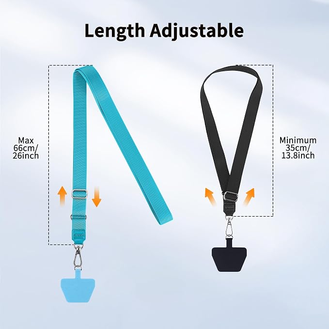 CACOE Phone Lanyard 2 Pcs Adjustable Neck Strap, Universal Crossbody - Image 2