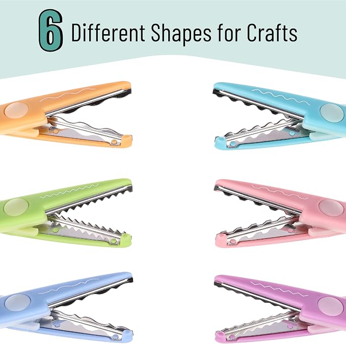 Mr. Pen- Craft Scissors Decorative Edge, 6 Pack, Rainbow | Zig Zag Scissors - Image 4