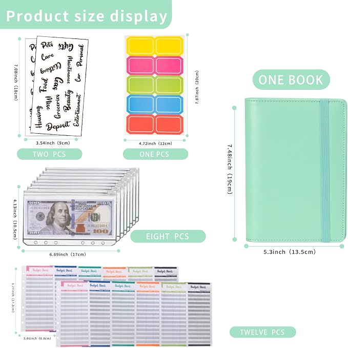 NICOOTH Budget Binder A6 Money Saving Binder - Image 2