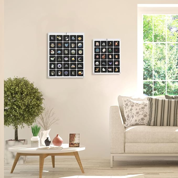 HIIMIEI Acrylic Pin Display Board, 9x11 Enamel Pin Display Frame, Dustproof - Image 4