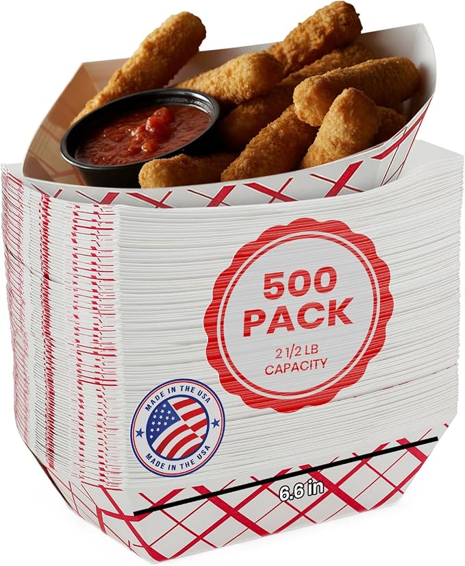 MT Products Classy Plaid Hotdog Trays 2 1/2 lb. by MTProducts
