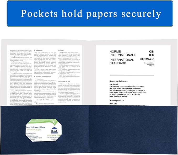 Zzrywuty 50 Packs Two Pocket File Folders - Image 3