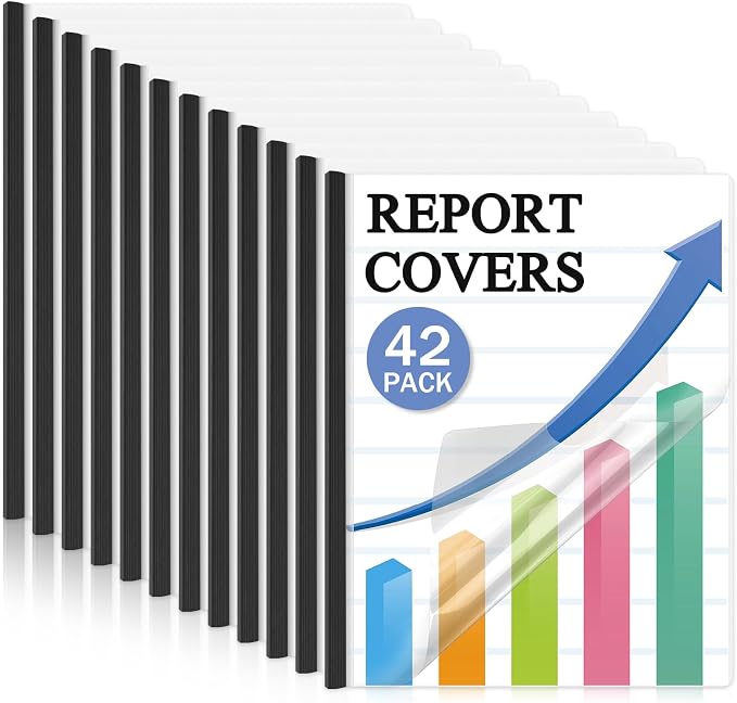 Dynta 42 Pack Clear Report Covers by Dynta