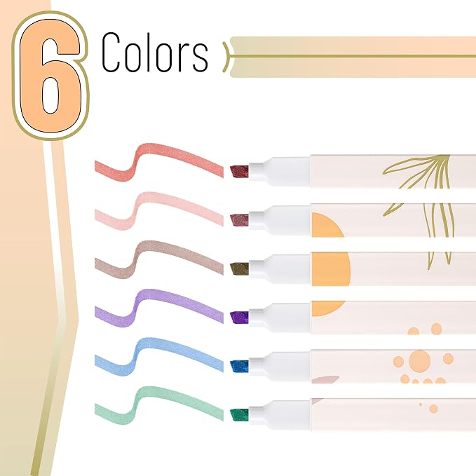 Mr. Pen- Aesthetic Highlighters No Bleed, 6 Pack, Cute Highlighters Assorted - Image 2