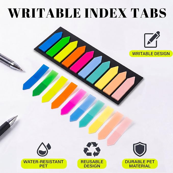 Ericter Arrow Sticky Tabs 1200 Pieces, Pastel Page Flags Tabs - Image 5