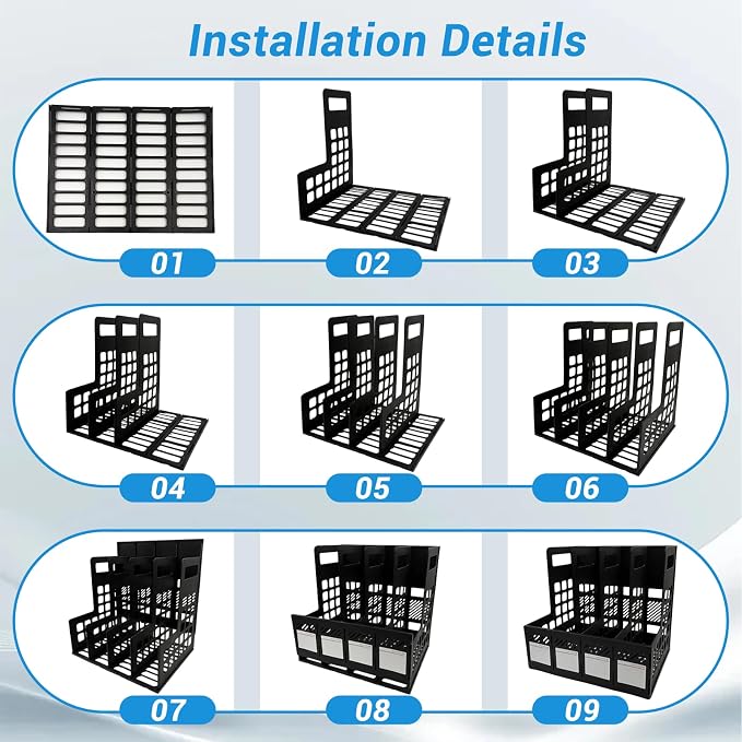Ysenchan Plastic Magazine File Holder, Desk Organizer File Folder - Image 5