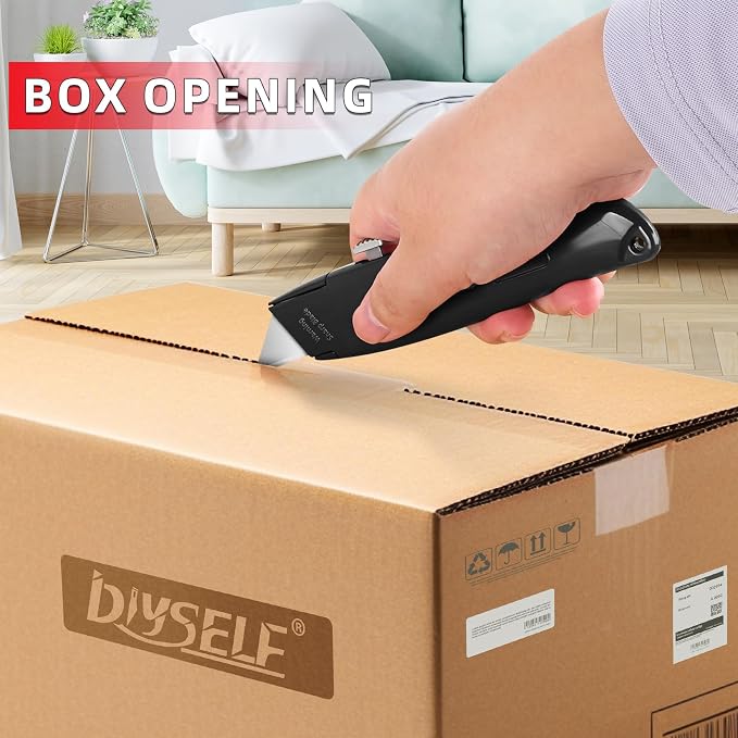 DIYSELF Utility Knife, 20 Pack Heavy Duty Box Cutter Retractable, Box Cutter - Image 2