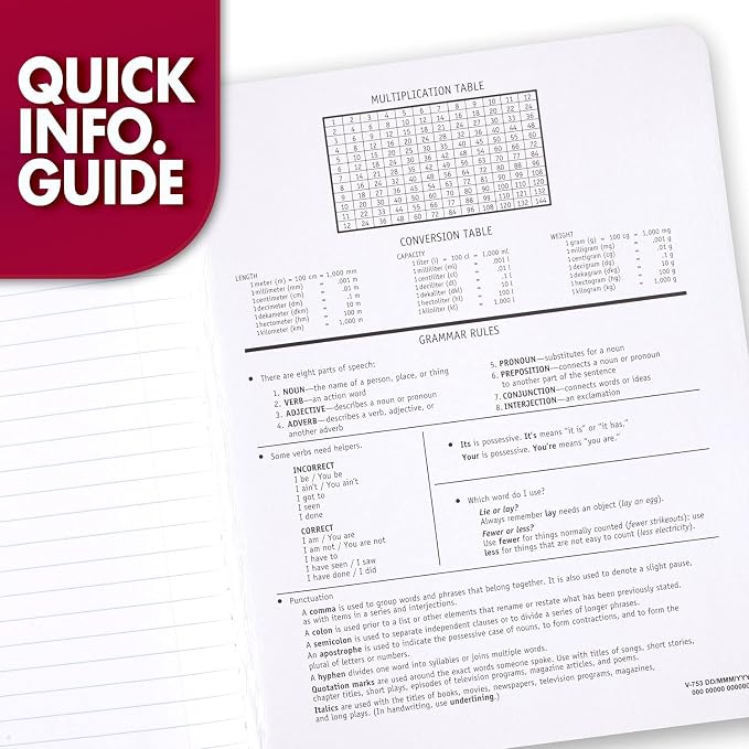 Mead Composition Notebook, Wide Ruled Paper, 7-1/2" x 9-3/4", 100 Sheets - Image 5