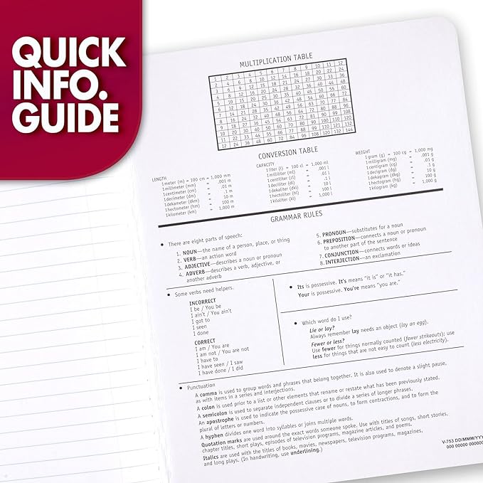 Mead Composition Notebook, Wide Ruled Paper, 7-1/2" x 9-3/4", 100 Sheets - Image 5