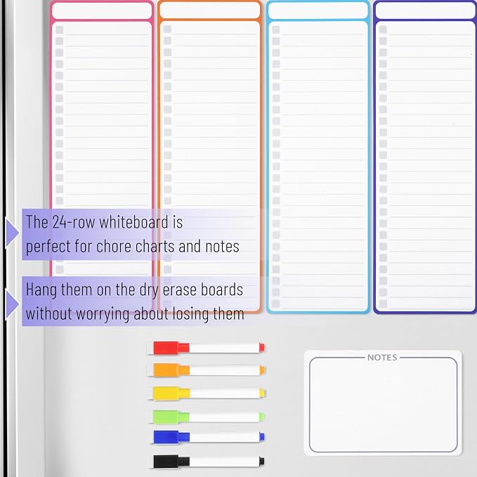 Mr. Pen- 4" x 12" Magnetic Dry Erase to Do List, Neon Style, 4X Dry Erase to Do - Image 3