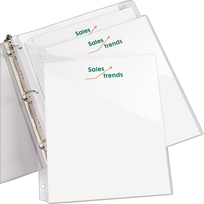 Avery Binder Pockets for 3 Ring Binders, 8.5" x 11", Acid-Free and Archival-Safe - Image 7