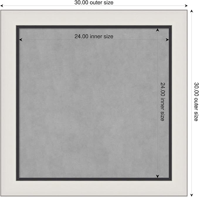 Amanti Art Silver Framed Magnetic Board 30x30 Medium Vision Board - Image 2