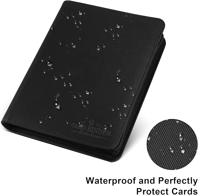 Trading Card Binder 16 Pocket, Foalgo PU Cover Card Binder - Image 2