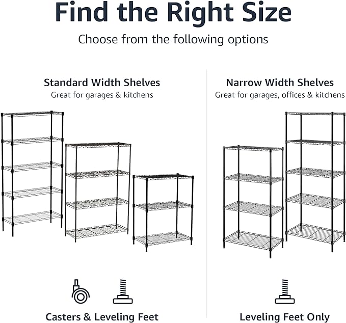 Amazon Basics 5-Shelf Heavy Duty Garage Shelving Storage Rack - Image 6