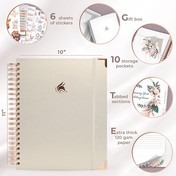 Clever Fox Wedding Planner – Notebook Organizer - Image 6