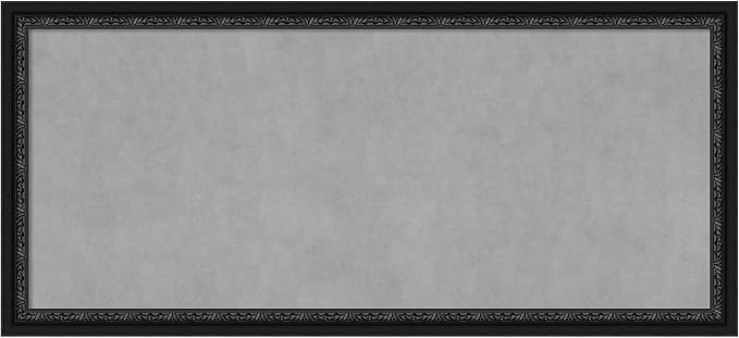 Amanti Art Black Framed Magnetic Board 24x52 Oversize Vision Board by AmantiArt
