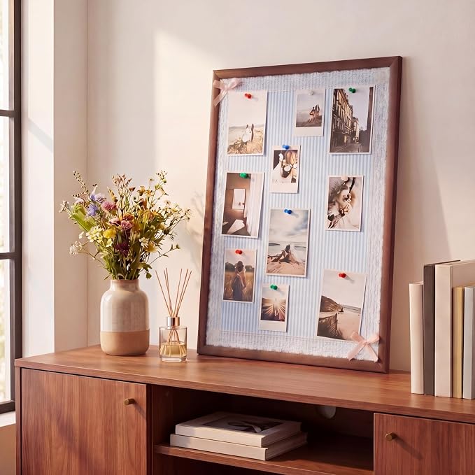 Leinuosen 17" x 23" Linen Cork Board - Image 6