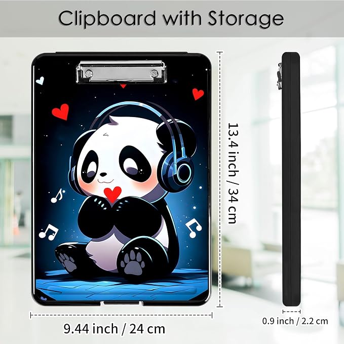 Clipboard with Storage, Office Supplies Nursing Clipboards Folder with Pen - Image 2