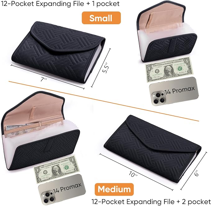 Fabric Receipt Organizer 7X5 - Image 4