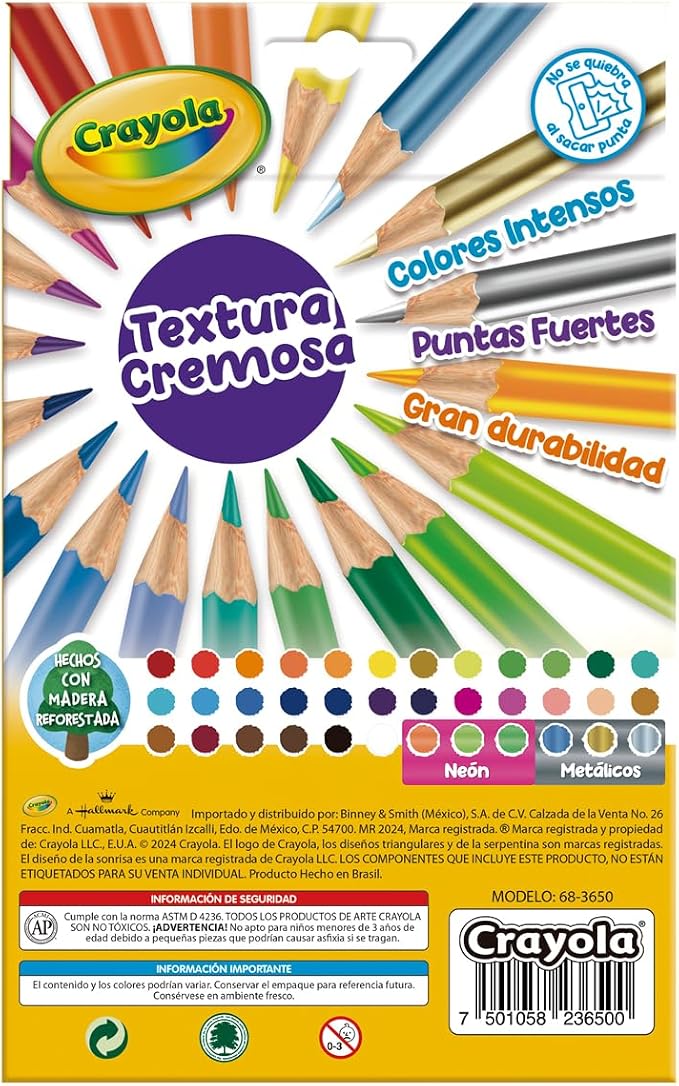 Crayola Colored Pencils, Kids Pencil Set, Pre-Sharpened Coloring Book Pencils - Image 2