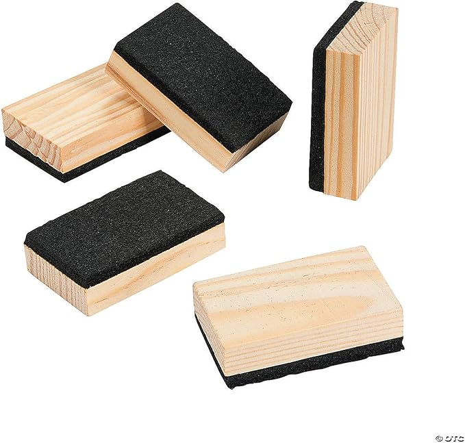 Fun Express Mini Dry Erase Eraser 12 Pack by FunExpress