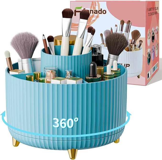 fanado 360° Rotate Makeup Brush Holder Organizer, Makeup Organizers Countertop by Unknown