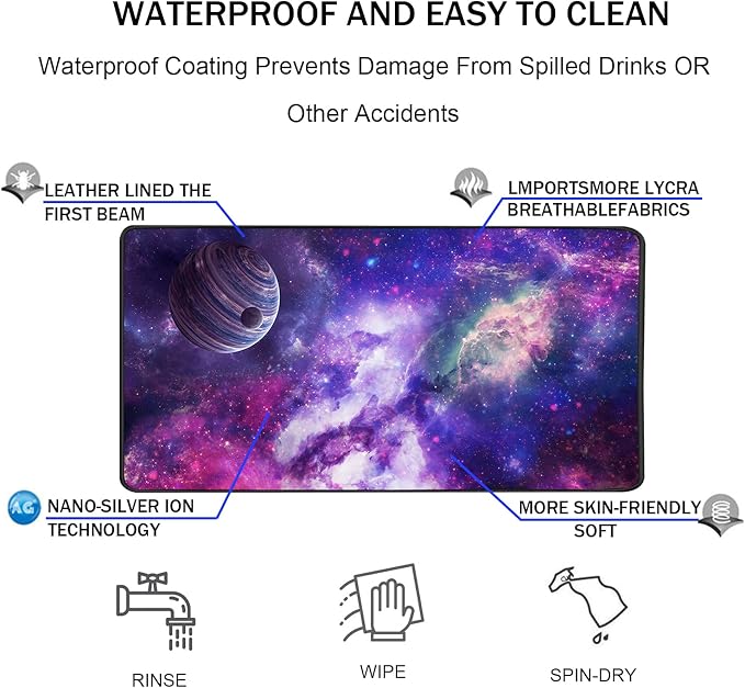 TEDNETGO Large Extended Gaming Mouse Pad, Long Mouse Pads, Extra Large Big - Image 4