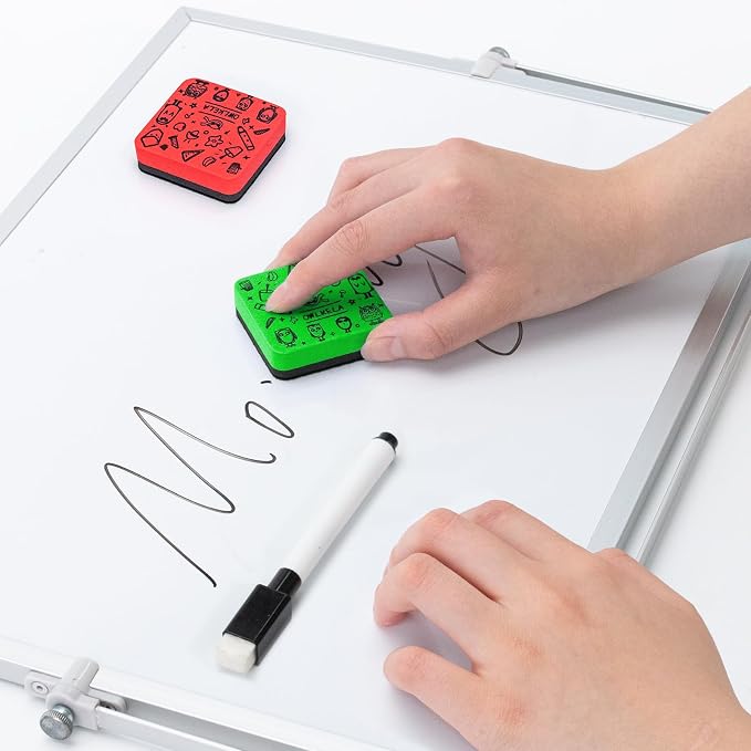 OWLKELA 30Pcs Dry Erase Erasers, Magnetic Whiteboard Eraser, Mini Whiteboard - Image 6