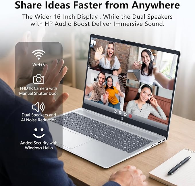 HP OmniBook 5, Intel Core Ultra 9 285H, 2K Touchscreen Laptop, Next Gen AI PC - Image 6